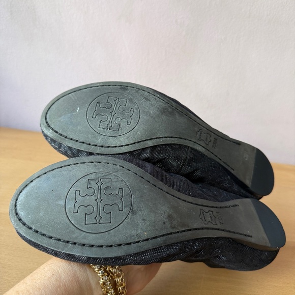 Tory Burch Black Cheetah Flats - Picture 7 of 15